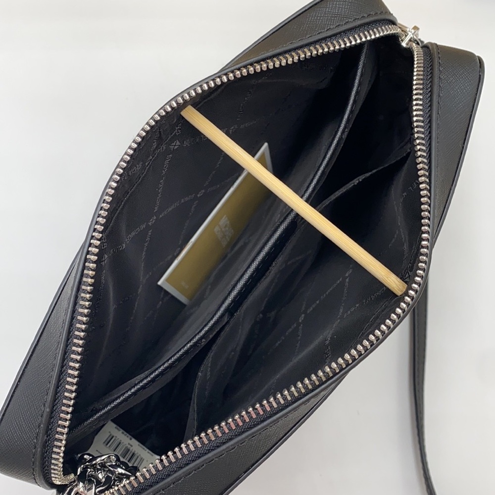 MICHAEL KORS JST LARGE EAST WEST CROSSBODY BLACK - Picture 9 of 13